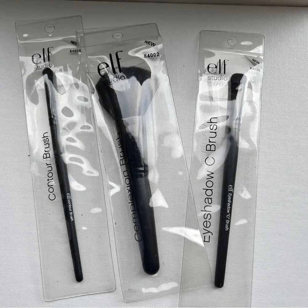 ELF Professional Makeup Beauty Eyeshadow Contour and Complexion Trio Brushes